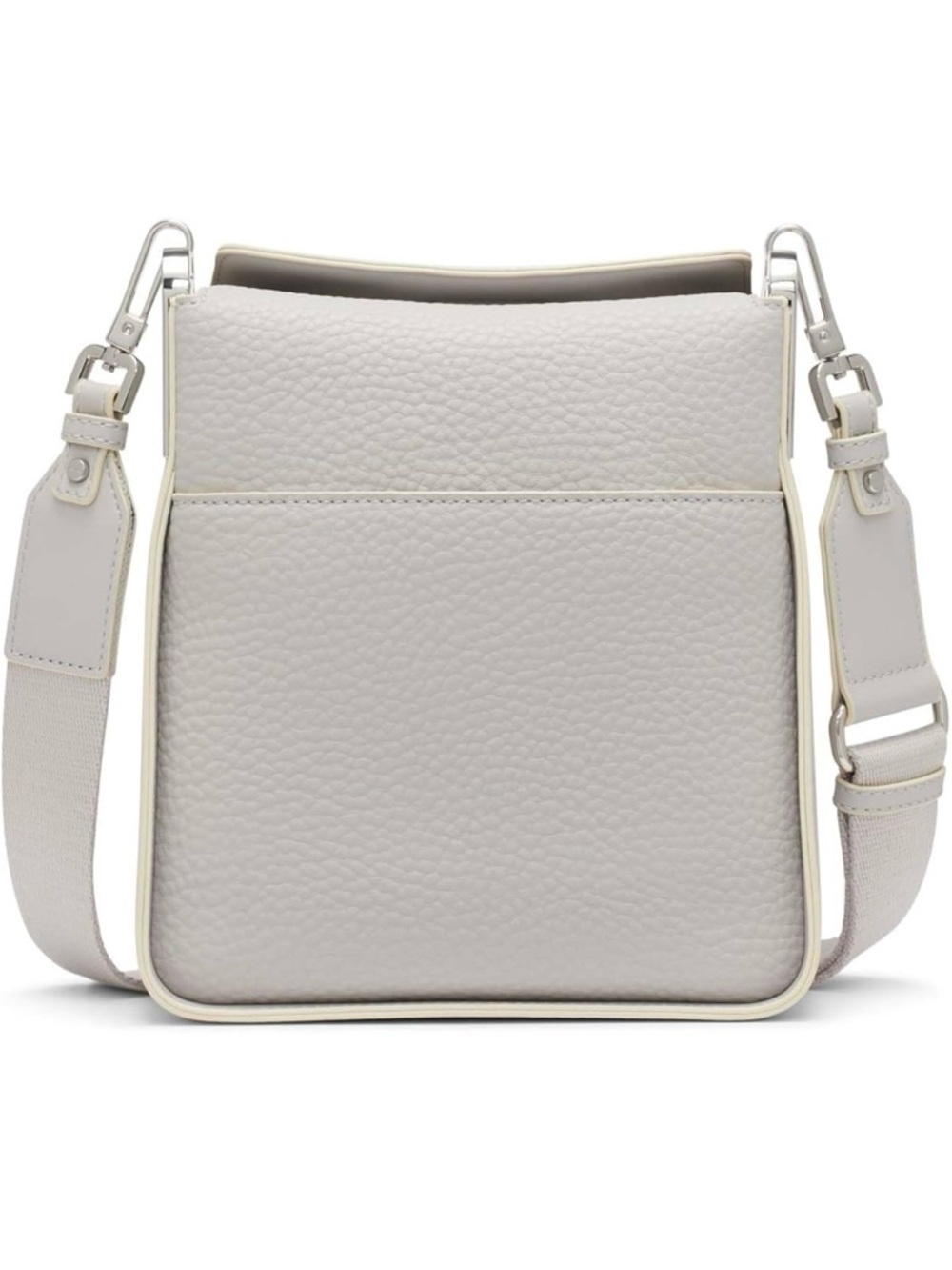 Calvin Klein Pebbled White Crossbody Bag with Adjustable Strap - Picture 2 of 4
